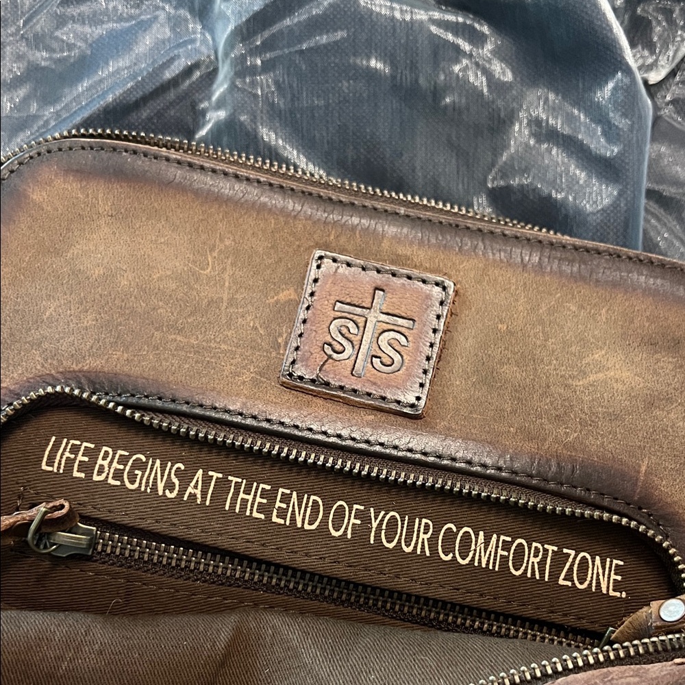 STS Ranchwear Brown Leather Backpack - Picture 8 of 9